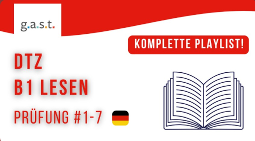DTZ B1 Reading 2026   G A S T German Test for Immigrants   Practice Tests with Answers